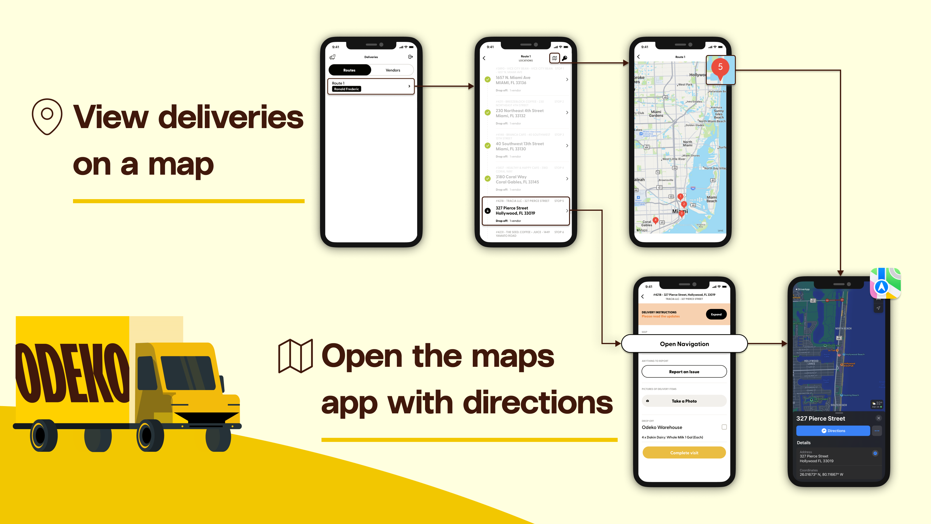 Delivery System — Driver Navigation